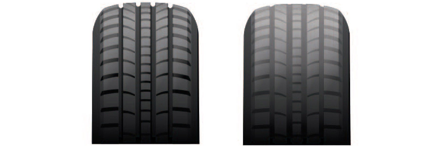 Tire tread depth comparison at Brown-Daub Kia in Easton PA